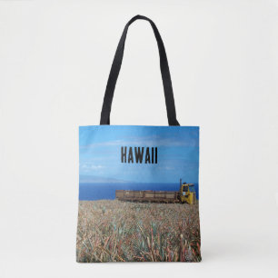 Bolsa Tote Fazenda do Oceano de Abacaxi do Havaí personalizad