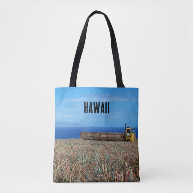 Bolsa Tote Fazenda do Oceano de Abacaxi do Havaí personalizad (Frente)