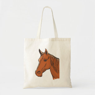 Bolsa Tote Fazenda Marrom de Cabeça de Cavalo