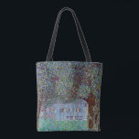 Bolsa Tote Fazenda na Alta Áustria por Gustav Klimt<br><div class="desc">Fazenda na Alta Áustria (1912) por Gustav Klimt é uma pintura de arte fina simbolista da Era Vitoriana vintage. Uma cena natural com árvores e um campo de flores com um celeiro em uma fazenda. A grande estrutura de madeira tem janelas. Sobre o artista: Gustav Klimt (1862-1918) foi um pintor...</div>