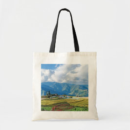 Bolsa Tote Fazenda nas montanhas orientais do Butão - Himalay