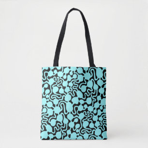 Bolsa Tote Fazenda Perpétua Ant v2 - Azul Gelo a Preto