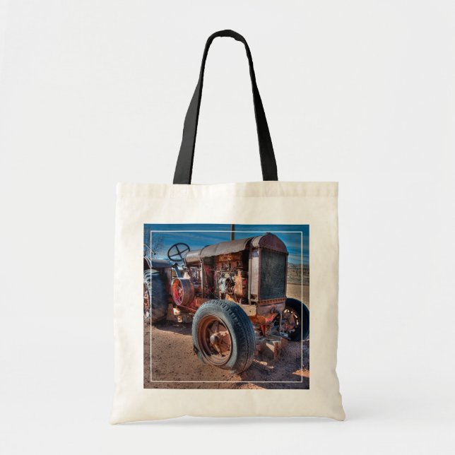 Bolsa Tote Fazendas | Trator Antiquado Rusty (Frente)