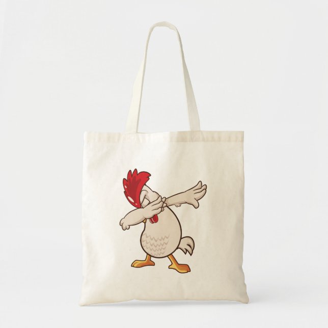 Bolsa Tote Fazendeiro de Dabbing de Frango Dança Dab (Frente)