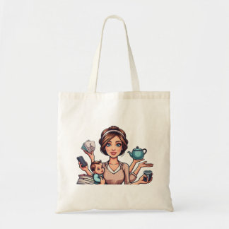 Bolsa Tote Fazendo malabarismo com o humor da mãe