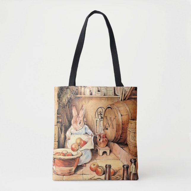 Bolsa Tote "Fazer Apple Cider" por Beatrix Potter (Frente)