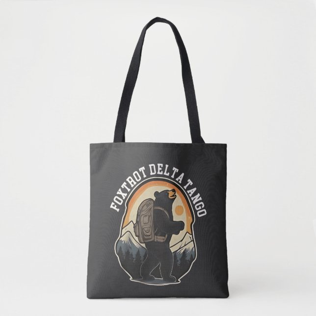 Bolsa Tote FDT Resist Bear Foxtrot Delta Tango (Frente)