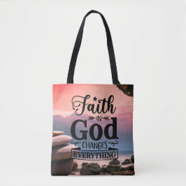 Bolsa Tote Fé do Cristianismo em Deus