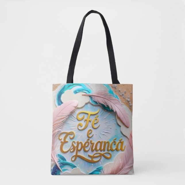 Bolsa Tote - Fé e Esperança (Frente)