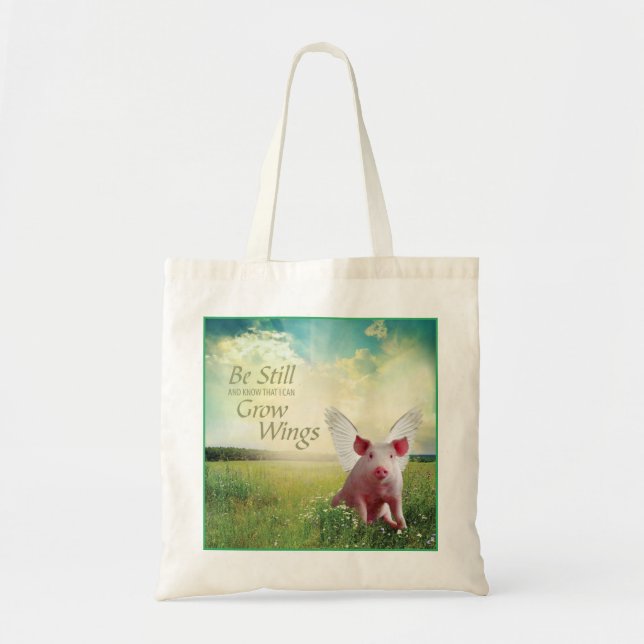 Bolsa Tote Fé Em Suínos (Frente)