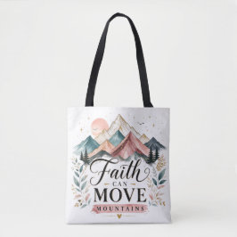 Bolsa Tote Fé Pode Mover Montanhas