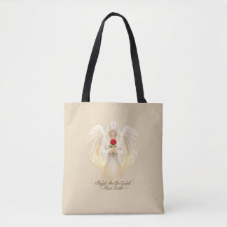 Bolsa Tote FéAngélicaCoraçãoDourado