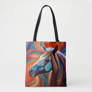 Bolsa Tote Fechar cabeça do cavalo