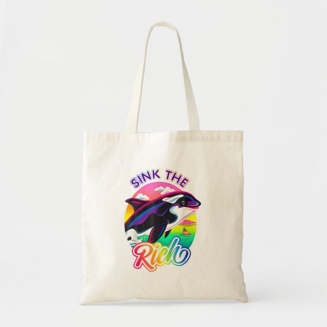 Bolsa Tote Feche O Rich Orca Killer Whale Meme (Frente)