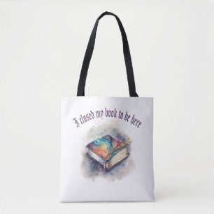 Bolsa Tote Fechei meu livro para estar aqui