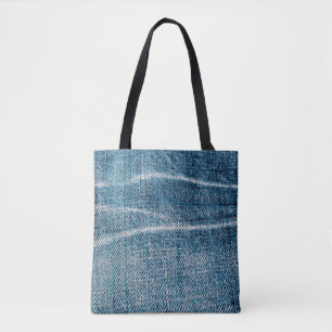 Bolsa Tote fecho do tecido denim
