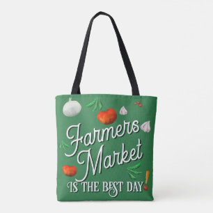 Bolsa Tote Feira de agricultores é o melhor dia!