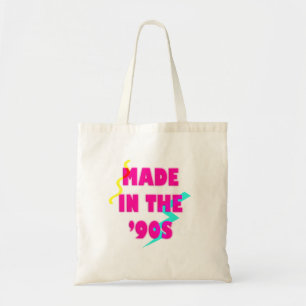 Bolsa Tote Feita nos anos 90, retrô, aniversário personalizad