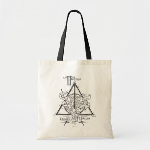 Bolsa Tote Feitiço de Harry Potter   Gráfico das RELÍQUIAS DA
