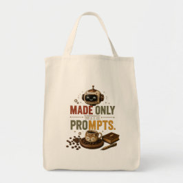 Bolsa Tote Feito Apenas Com Prompts Engraçado Ai Café Robô Re