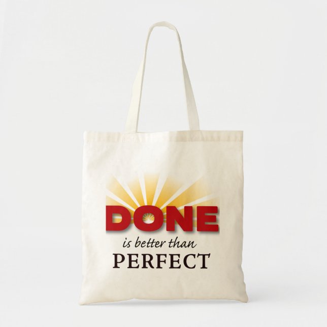 Bolsa Tote Feito é melhor que perfeito (Frente)