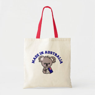 Bolsa Tote Feito Na Austrália: Koala com pavilhão australia