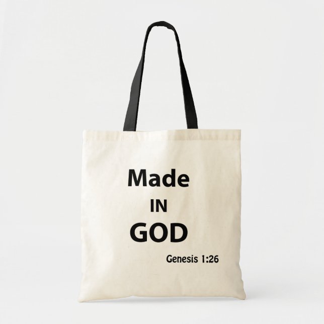 Bolsa Tote Feito na Imagem de Deus (Frente)