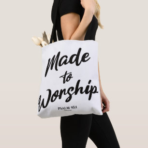 Bolsa Tote Feito no Salmo do Culto 95:1