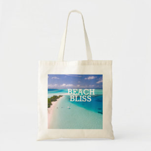 Bolsa Tote Felicidade bonita da praia reusável