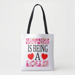 Bolsa Tote Felicidade é ser uma mãe de Lollie Floral Mimi