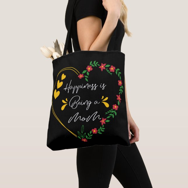 Bolsa Tote Felicidade é Ser Uma Mãe Engraçada Dia das Mães No (Close Up)