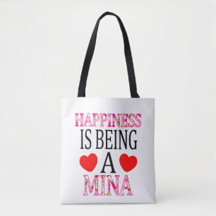 Bolsa Tote Felicidade É Um Dia de as mães Mimi Floral Mina