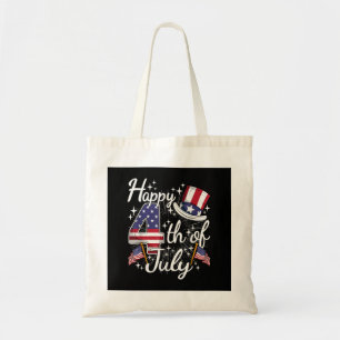 Bolsa Tote Feliz 4 de Julho Patriótico Bandeira Americana EUA