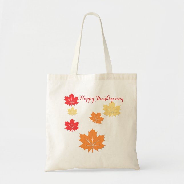 Bolsa Tote Feliz Ação de Graças (Frente)