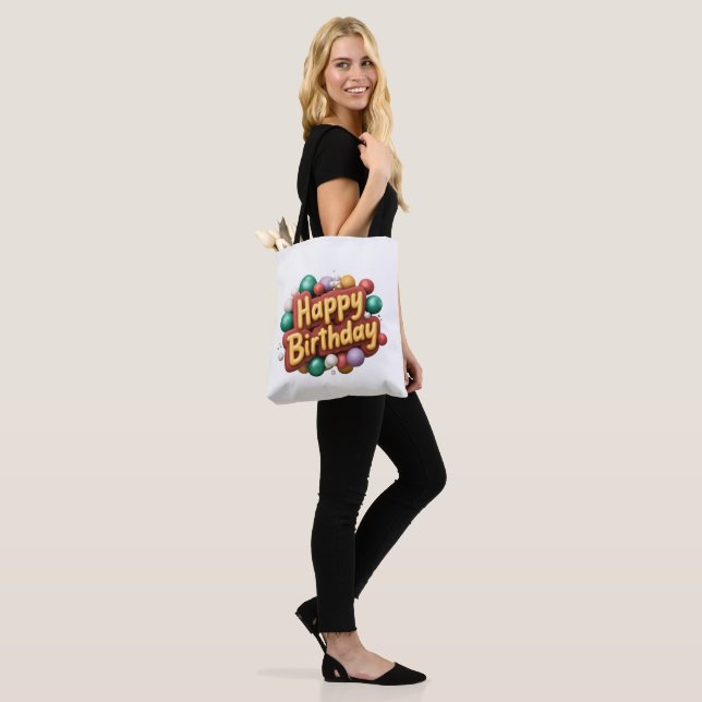 Bolsa Tote feliz aniversário (No(a) Modelo)