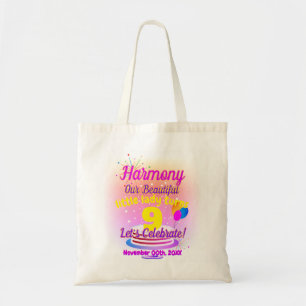 Bolsa Tote Feliz Aniversário (Nome da Criança / Idade - Editá