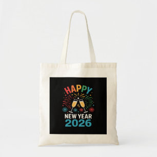 Bolsa Tote Feliz Ano Novo 2026 Festa Engraçada Véspera de Ano