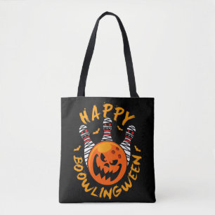 Bolsa Tote Feliz BowlingEntre Boliches de Halloween