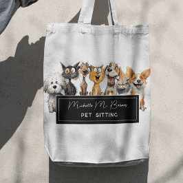 Bolsa Tote Feliz Cachorro Louco Cães Pet Sitter Professional