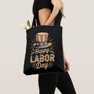 Bolsa Tote Feliz Celebração Patriótica do Dia do Trabalho