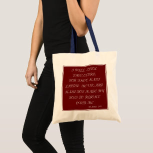 BOLSA TOTE FELIZ COM MÚLTIPLOS CORES, AGRADECENDO PSALMS 30:1