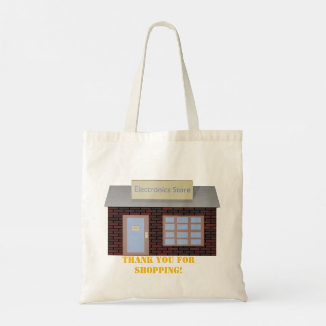 Bolsa Tote Feliz Compro Obrigado Tote Bag (Verso)