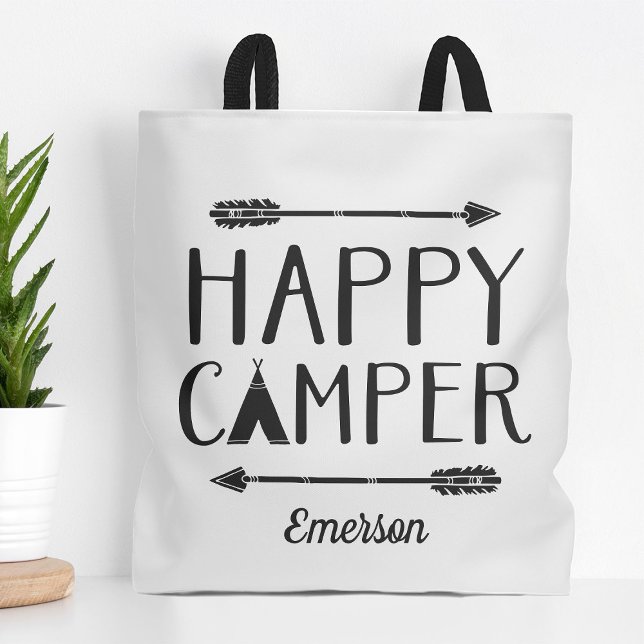 Bolsa Tote Feliz Crianças Camper Monograma (Criador carregado)