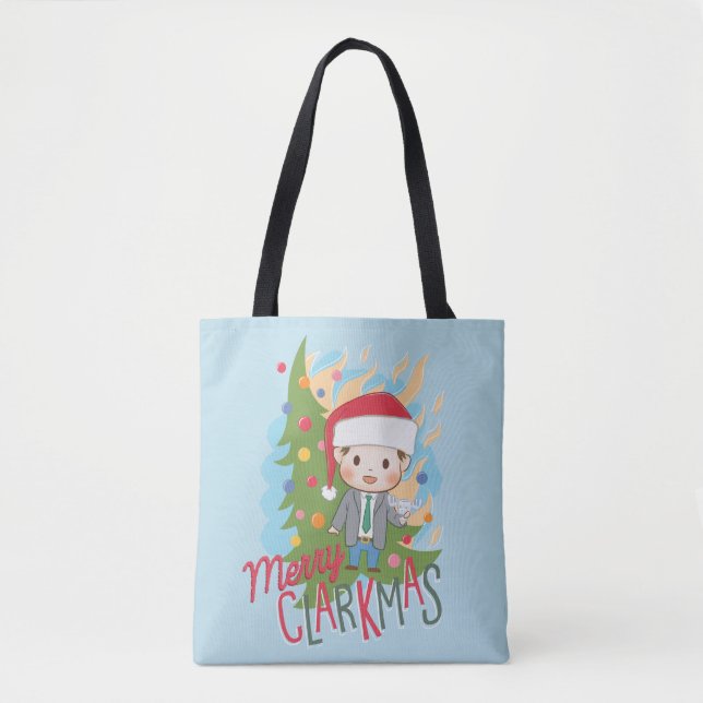 Bolsa Tote Feliz de Natal Clarkmas (Frente)