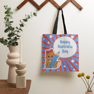 Bolsa Tote Feliz Dia da Austrália - Saco