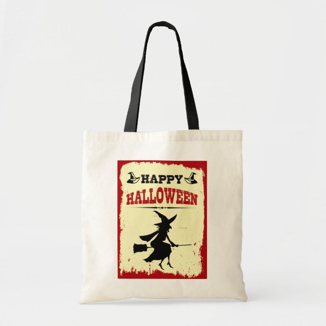 Bolsa Tote Feliz Dia das Bruxas (Frente)