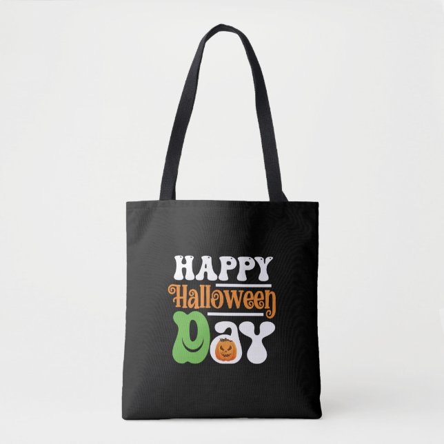 Bolsa Tote Feliz Dia das Bruxas (Frente)