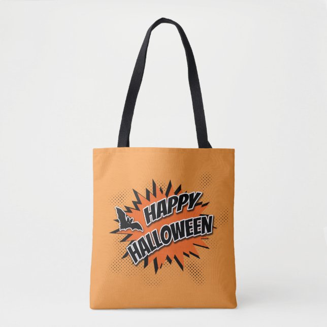 Bolsa Tote Feliz Dia das Bruxas (Frente)