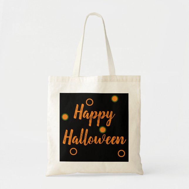 Bolsa Tote Feliz Dia das Bruxas (Frente)