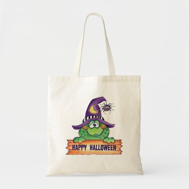 Bolsa Tote Feliz Dia das Bruxas (Frente)
